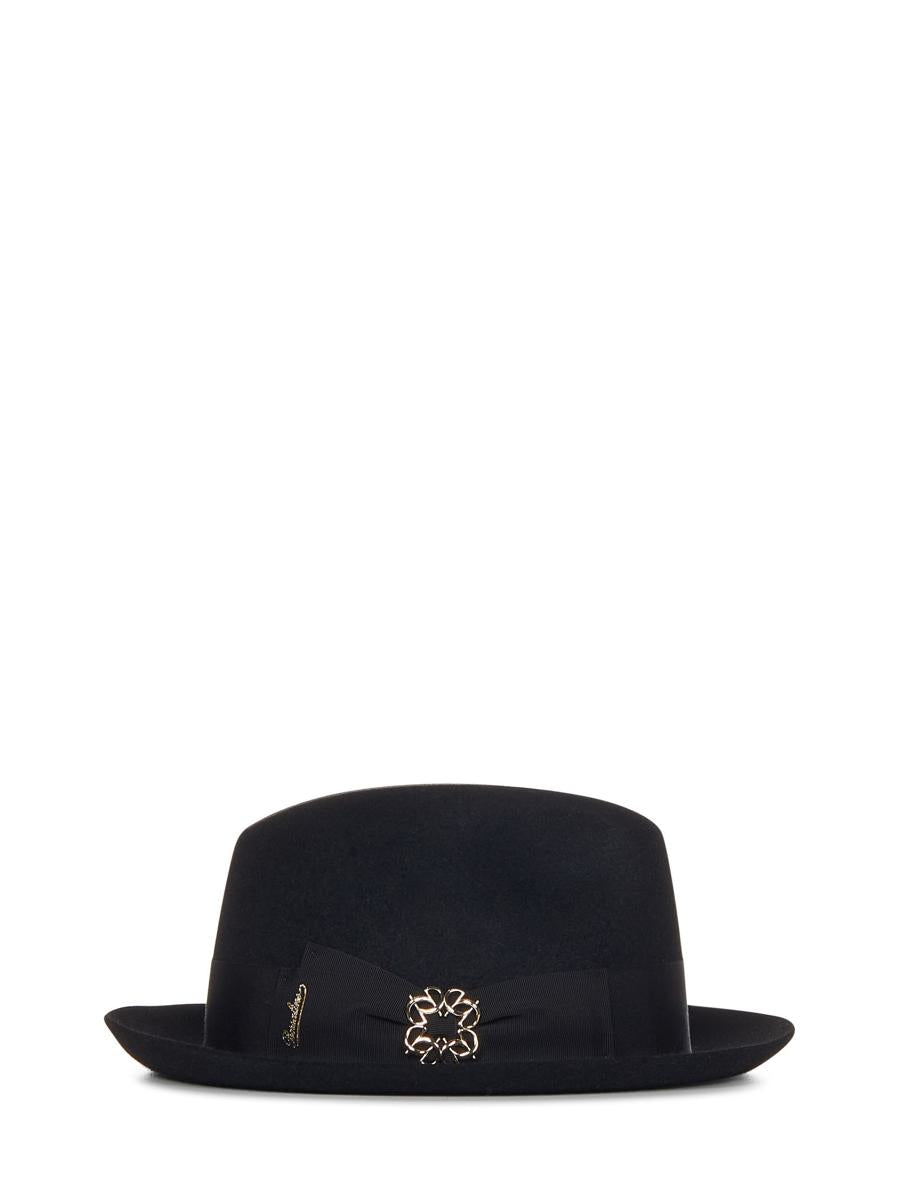 Shop Elie Saab Borsalino X  Nila Hat In Black