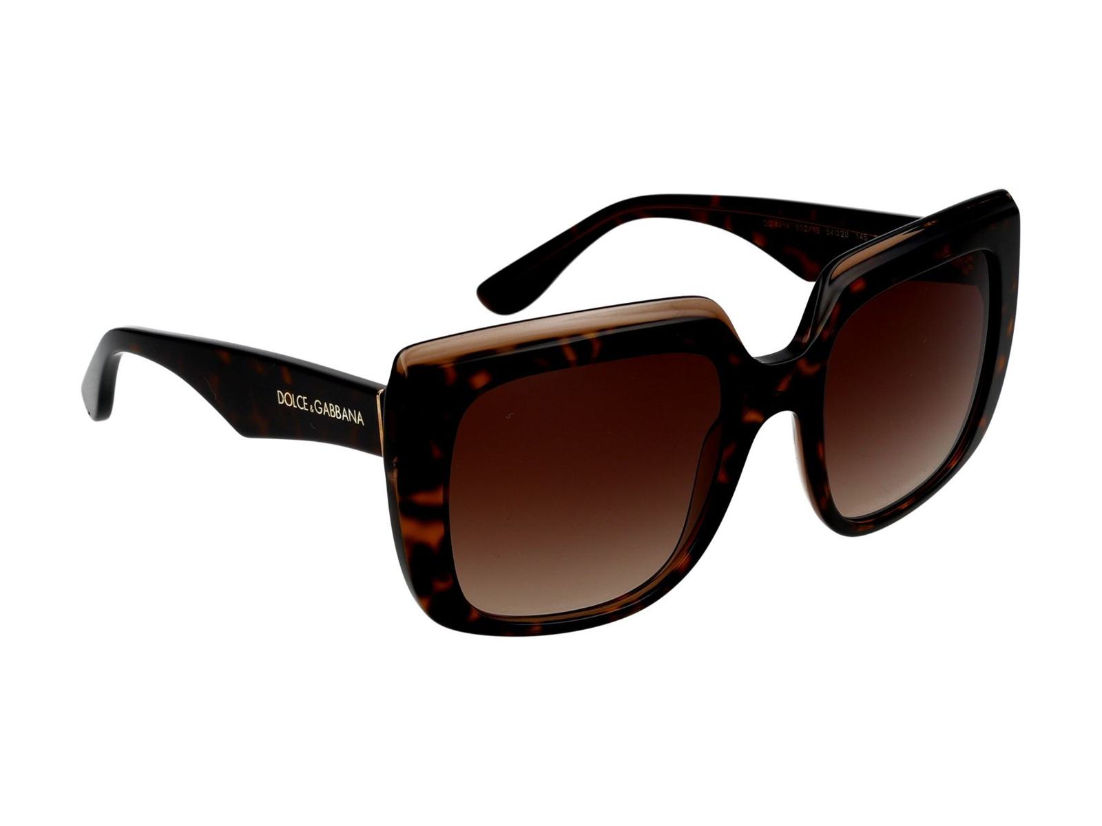 Shop Dolce & Gabbana Sunglasses In Havana On Transparent Brown