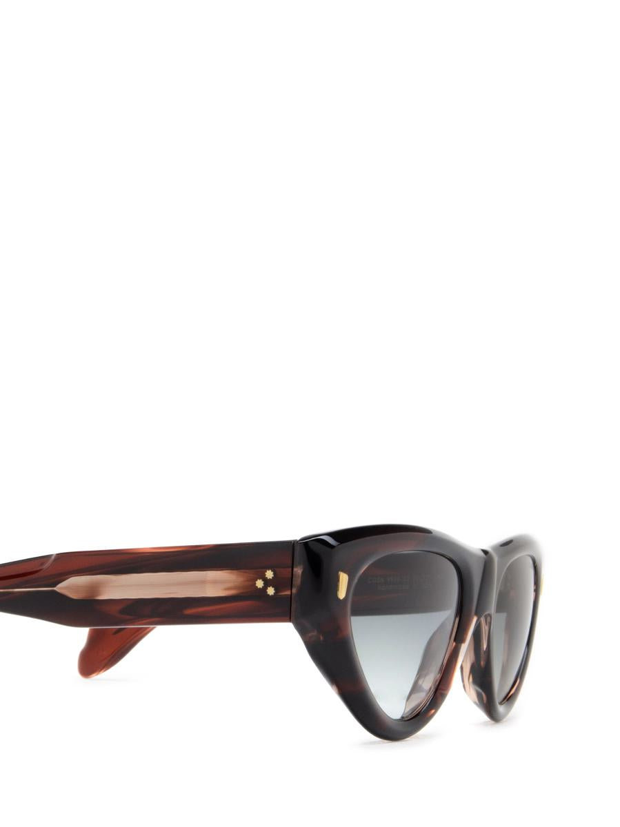 Shop Cutler And Gross Cutler & Gross Sunglasses In Striped Brown Havana