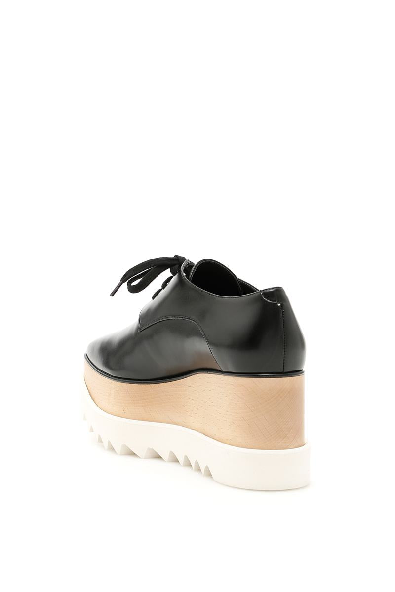 Shop Stella Mccartney Elyse Lace-up Shoes In Nero