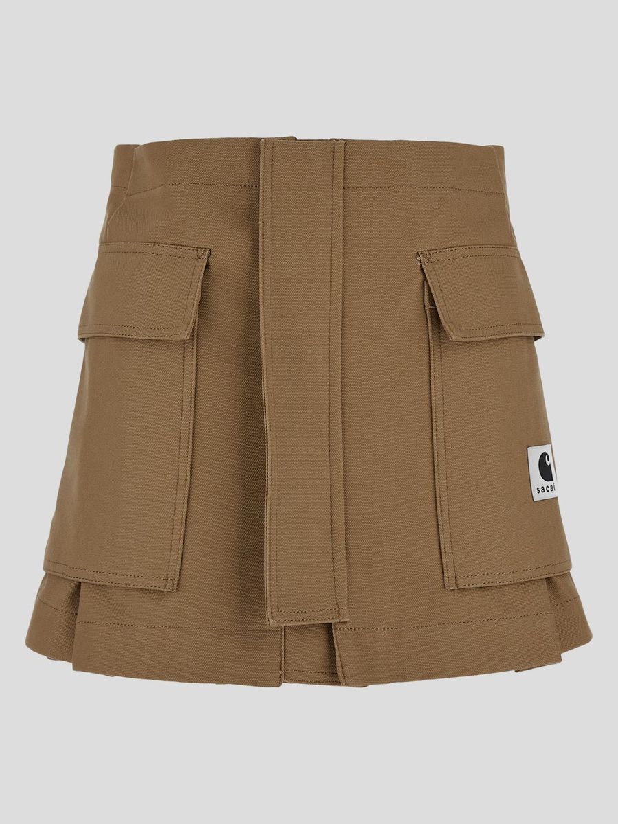 Shop Sacai X Carhartt Wip Shorts In Beige
