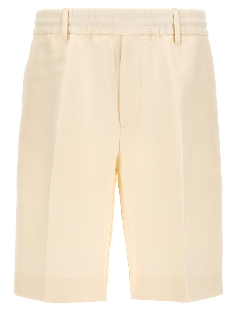 Shop Burberry 'tailoring' Bermuda Shorts In White