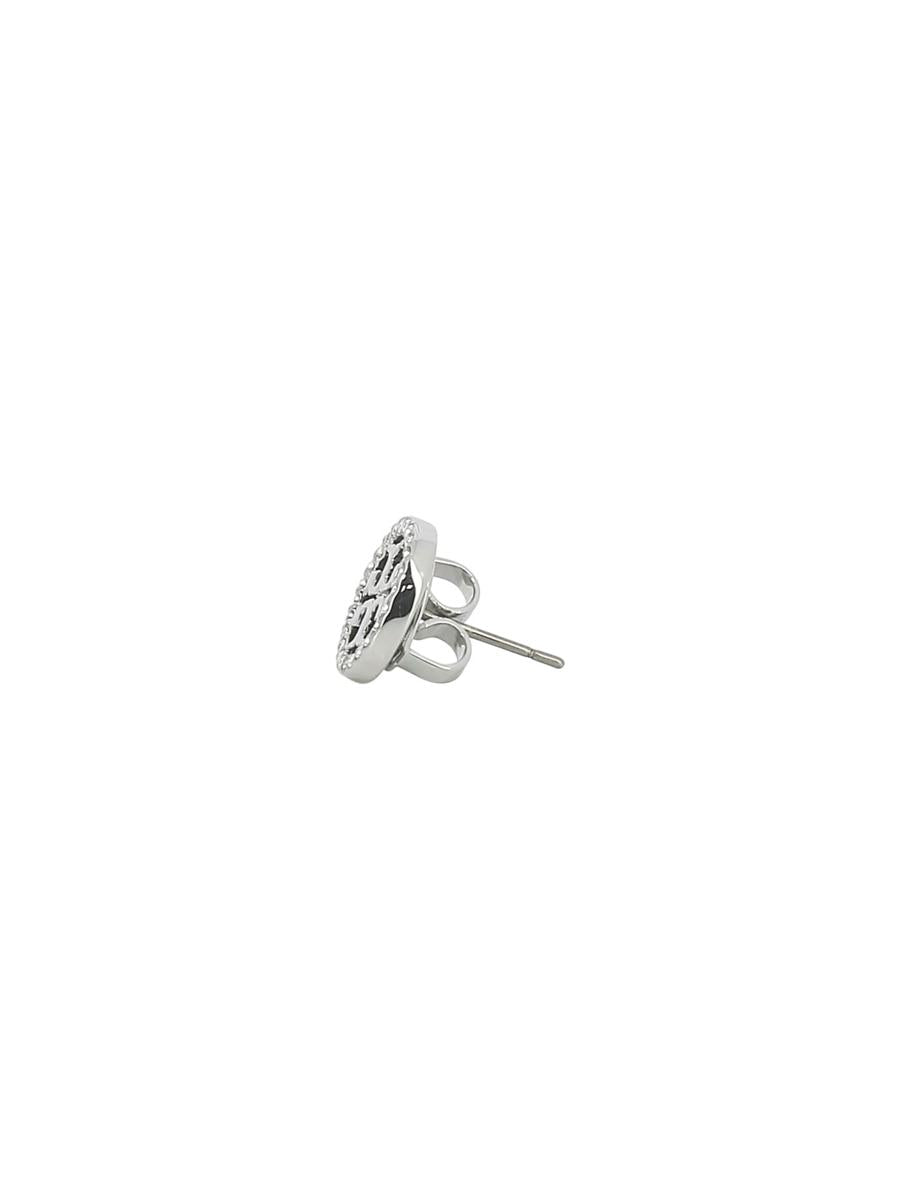 Shop Tory Burch "miller" Earrings In Silver