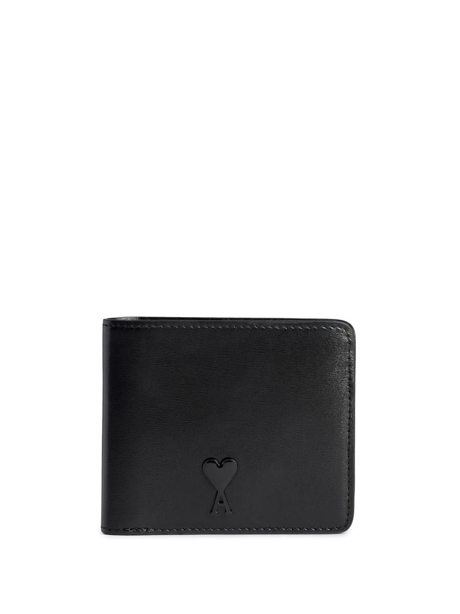 Shop Ami Alexandre Mattiussi Ami Paris Small Leather Goods In Black