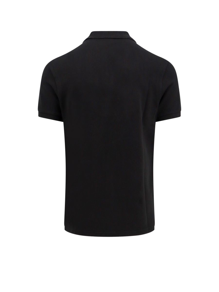 Shop Kenzo "boke Flower Crest" Polo Shirt In Black