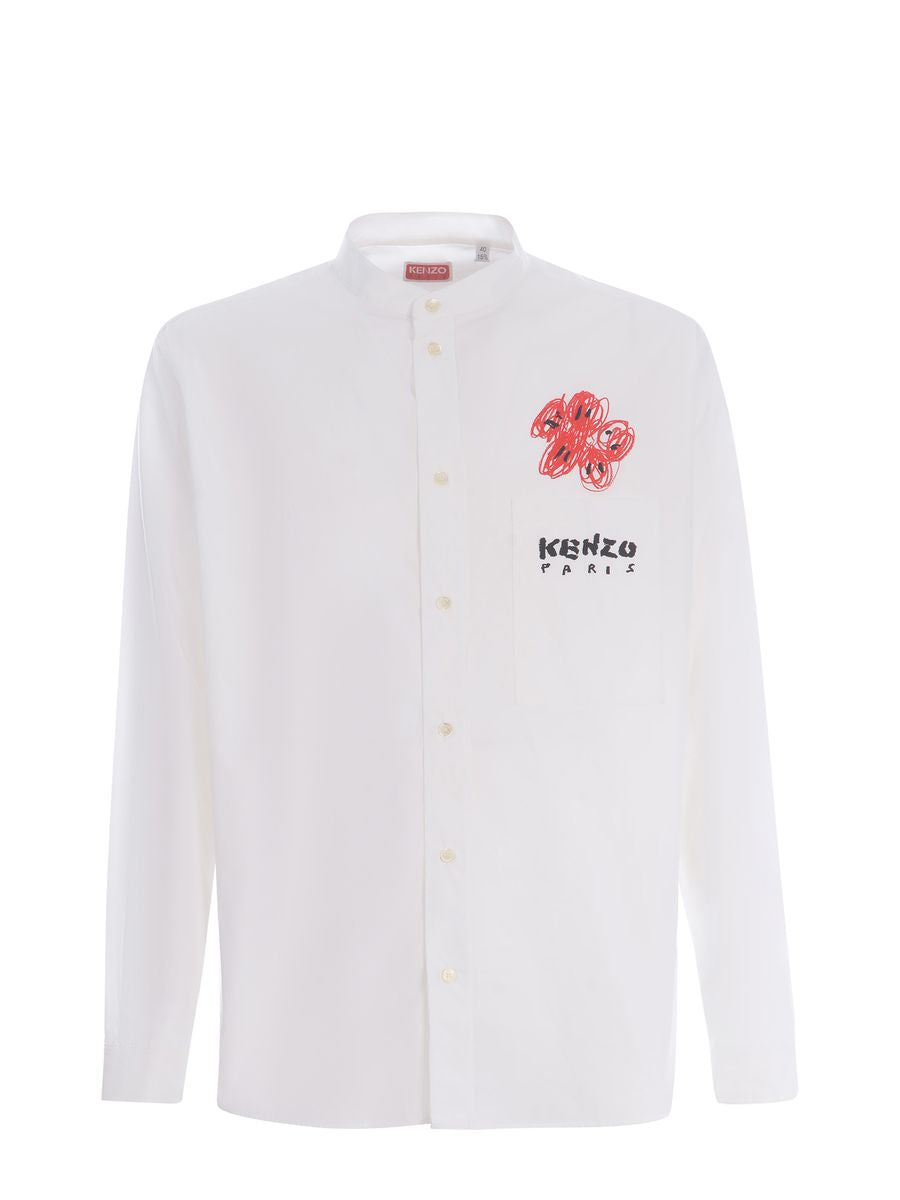 Shop Kenzo Shirts In White