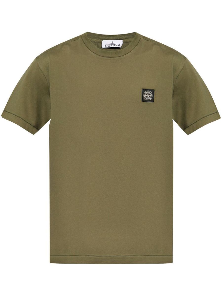 Stone Island Slim Fit Jersey T-shirt Clothing In Green