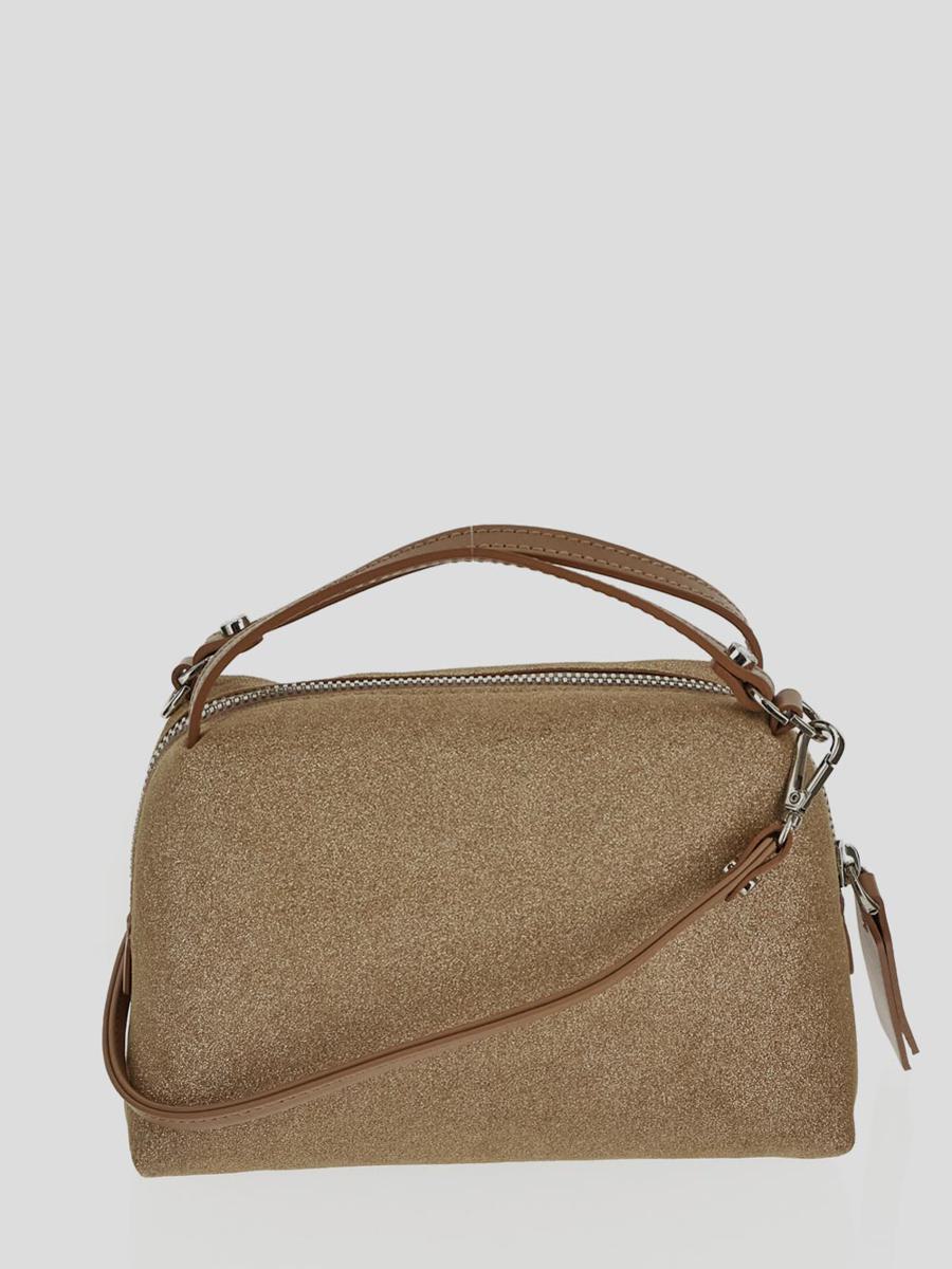 Shop Gianni Chiarini Alifa Handbag In Richgold