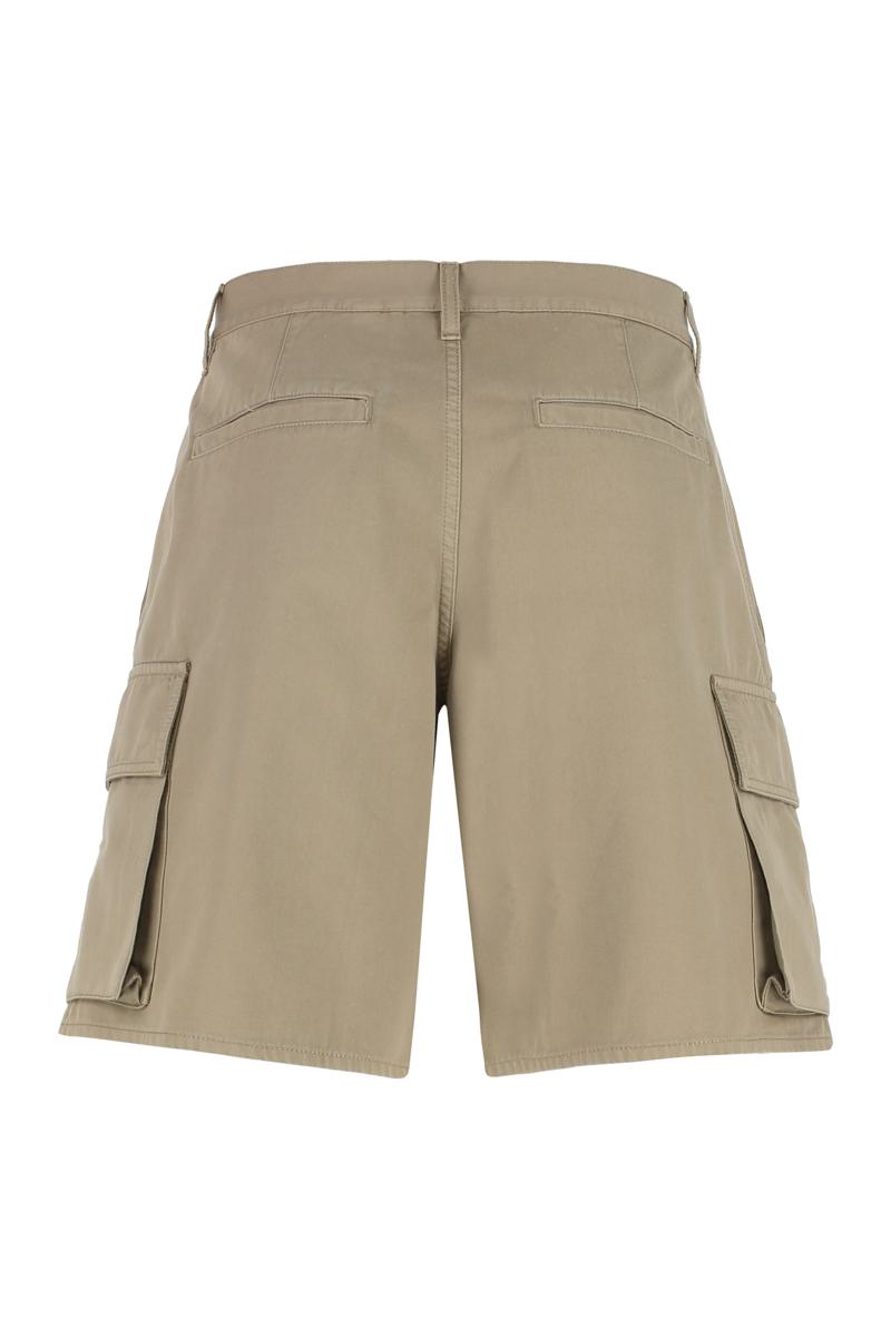Burberry Beige Cargo Shorts With Motif In Beige