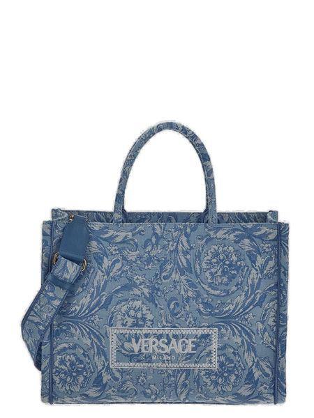 Versace Totes In Blue