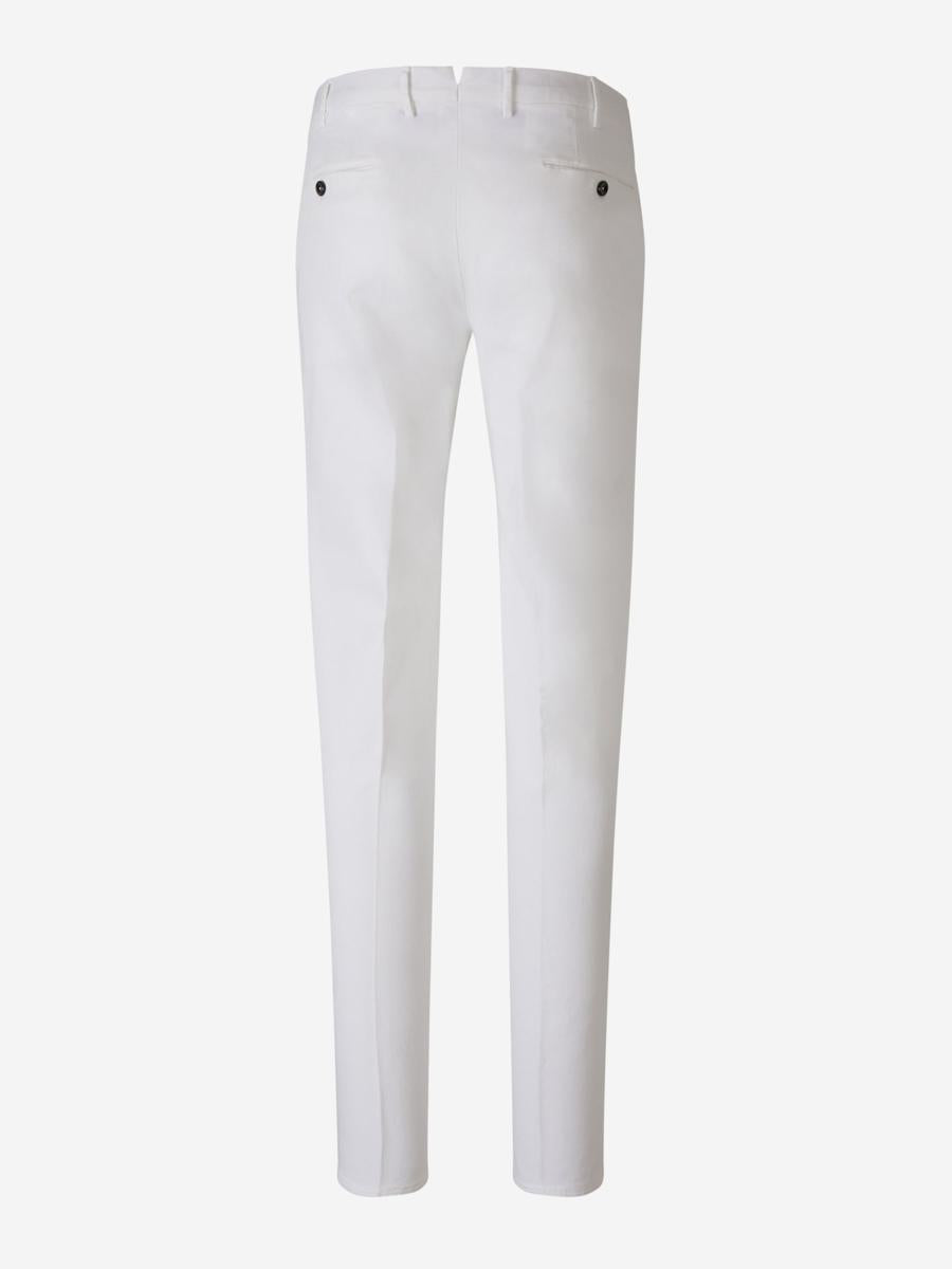 Shop Pt01 Stretch Chino Trousers In White