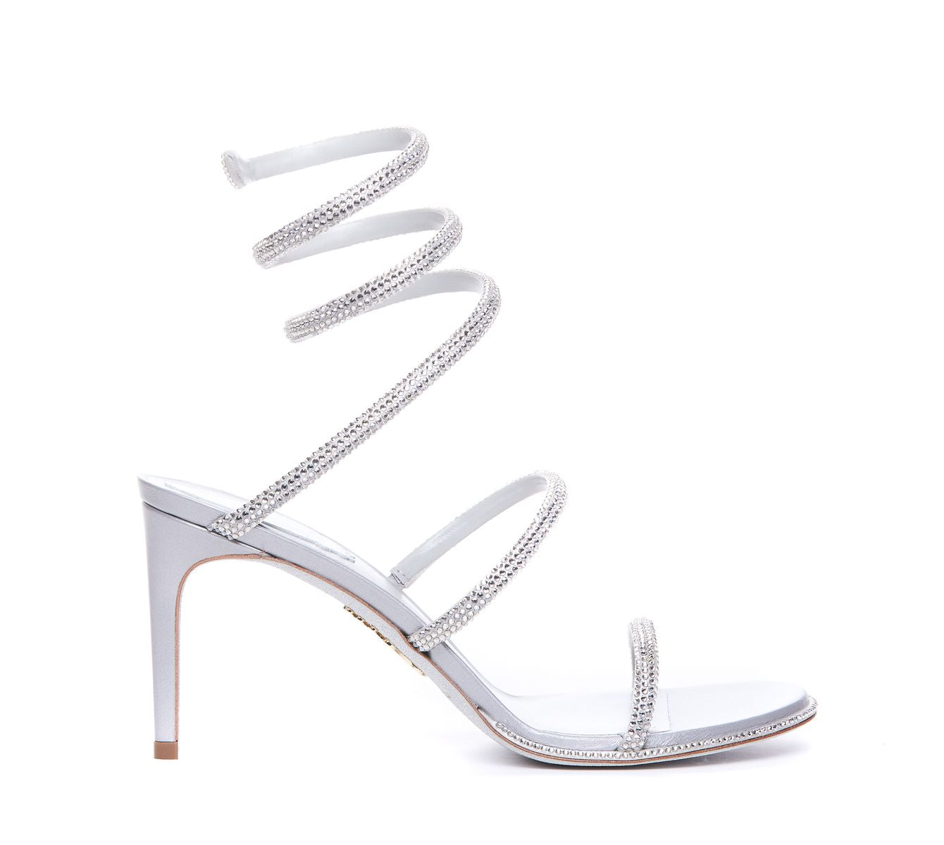 René Caovilla With Heel In Silver