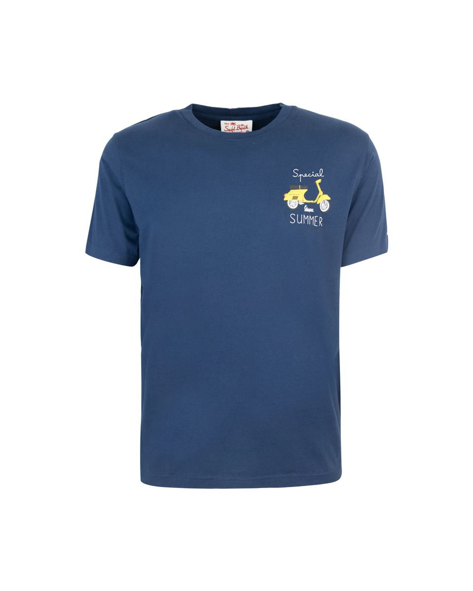 Shop Mc2 Saint Barth T-shirts In Blue