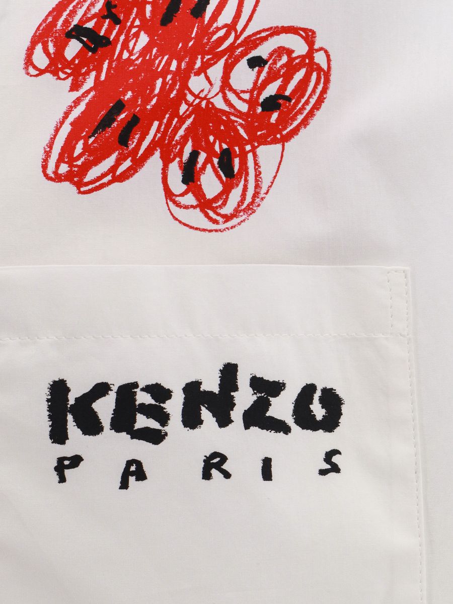 Shop Kenzo Shirts In White