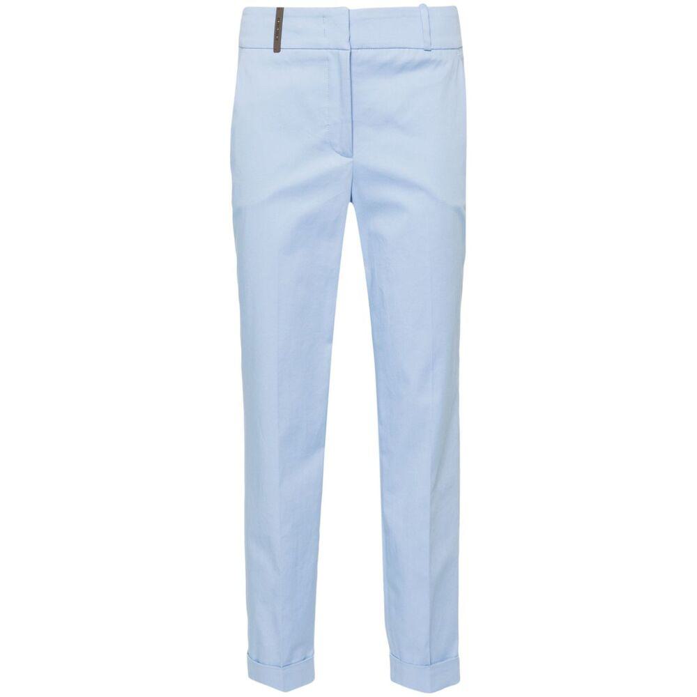 Shop Peserico Pants In Blue