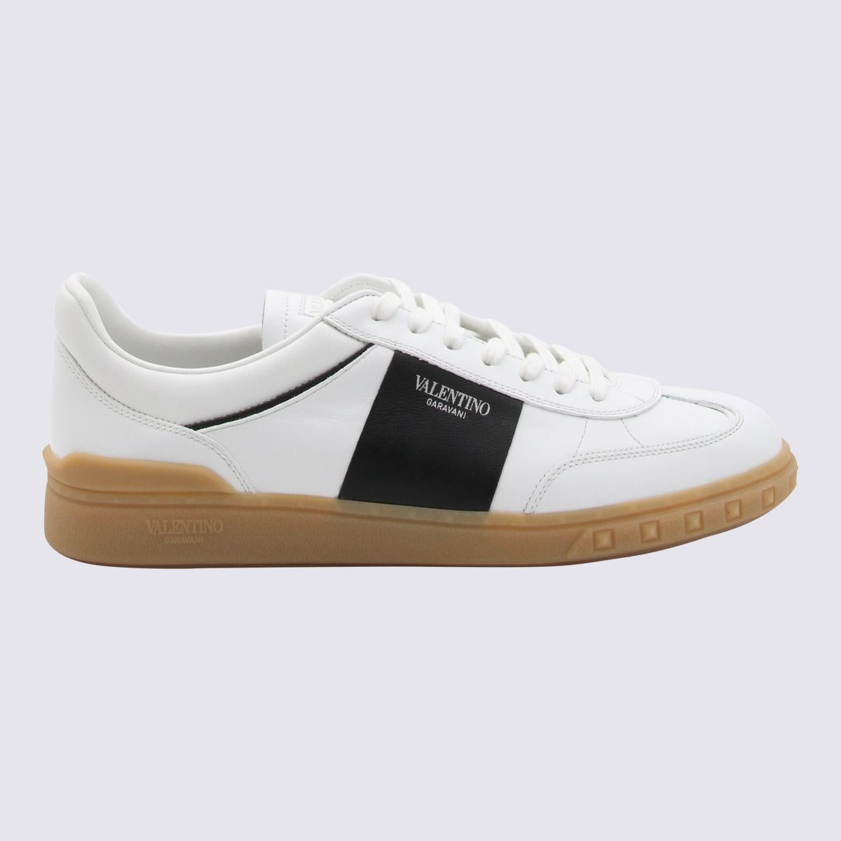 Shop Valentino Garavani White Leather Sneakers