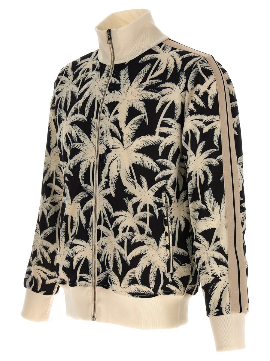 Shop Palm Angels 'palms' Sweatshirt In White/black