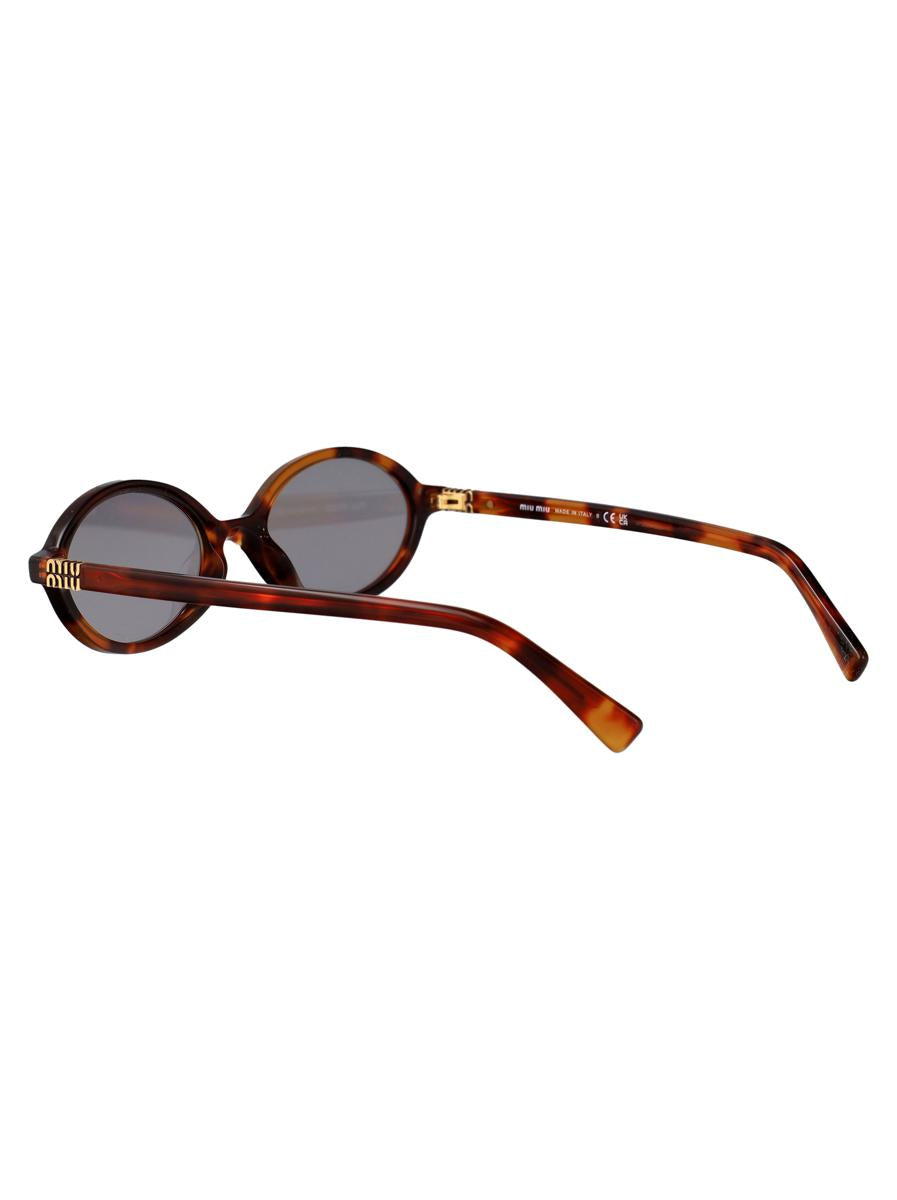 Miu Miu Havana Mahogany Acetate Sunglasses In Brown