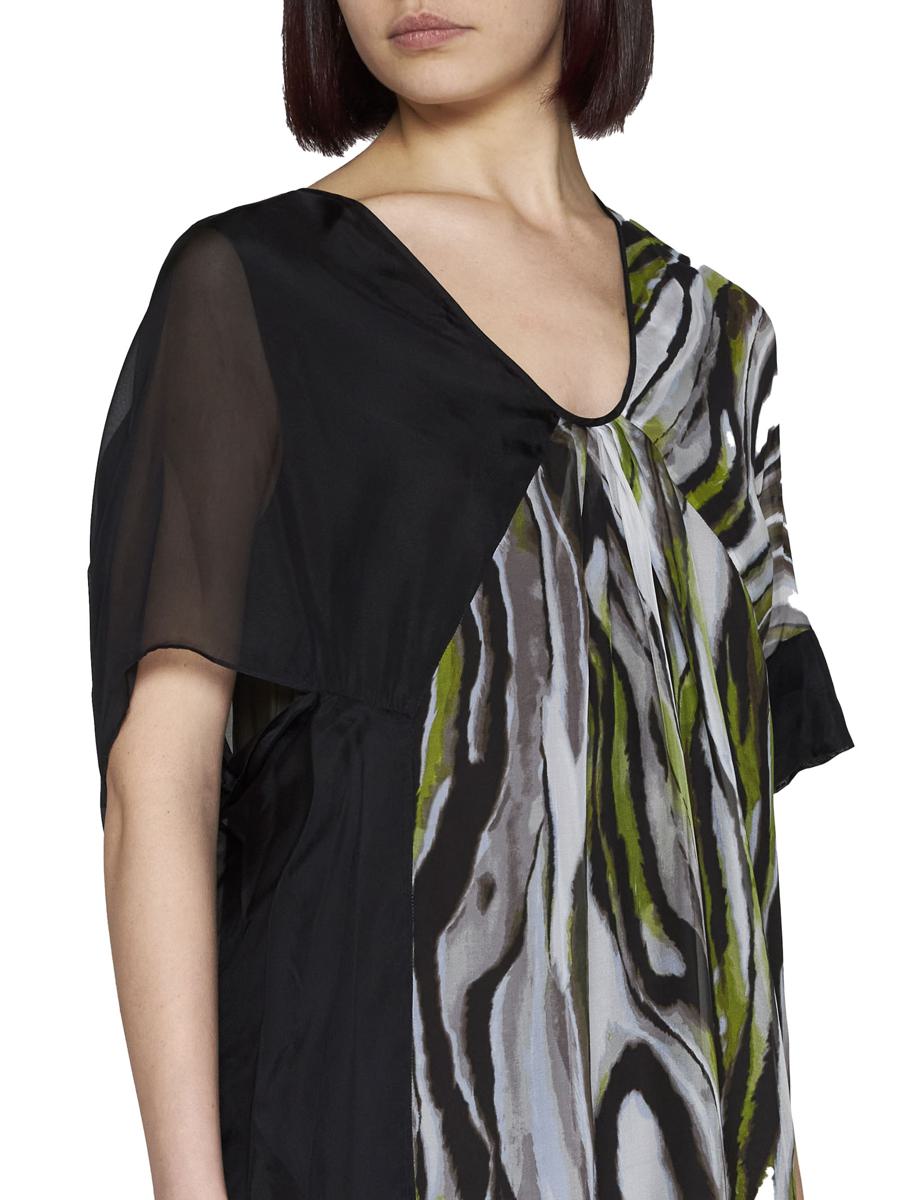 Shop Diane Von Furstenberg Dresses In Zebra Mist/black