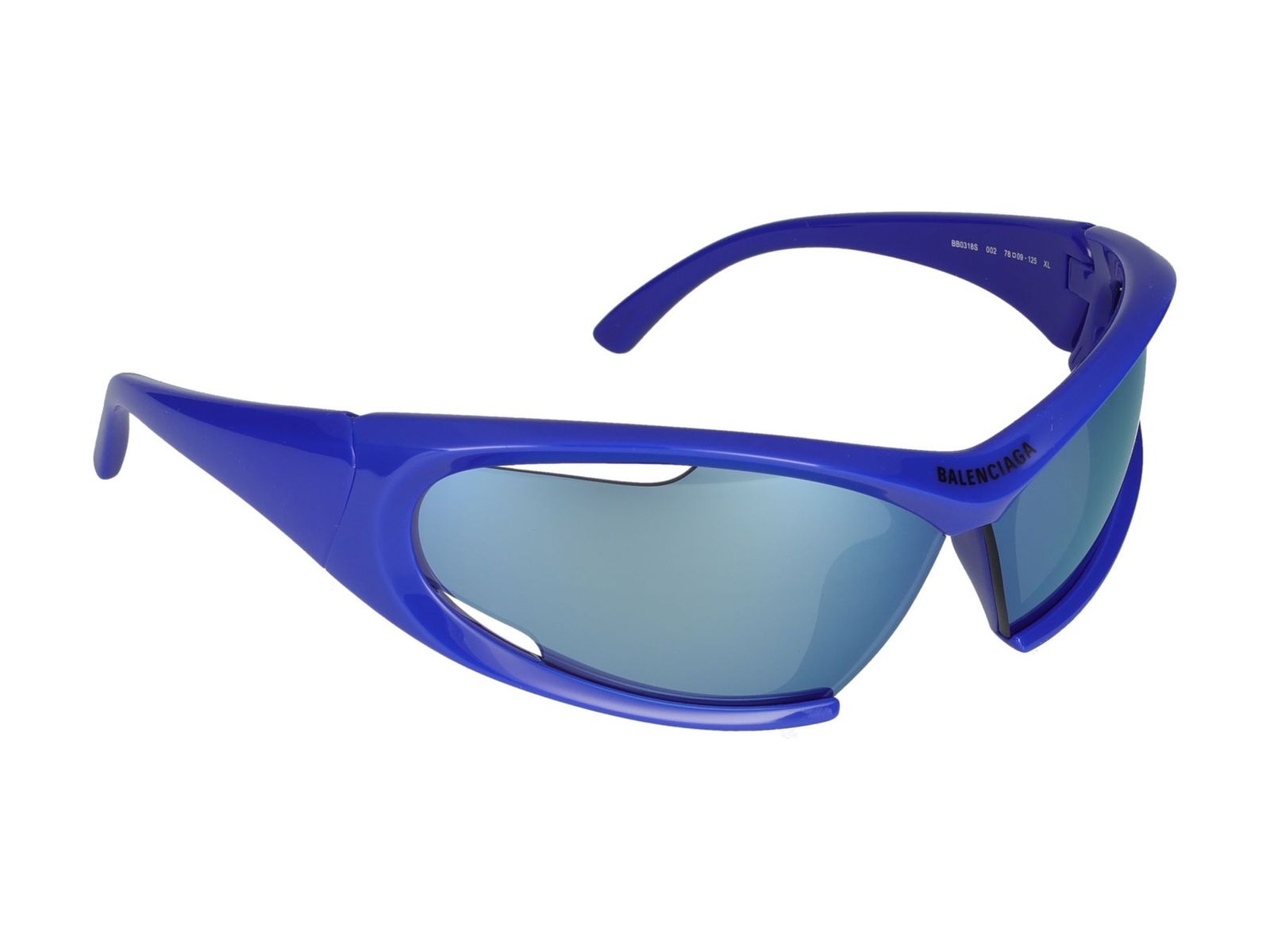 Shop Balenciaga Sunglasses In Blue Blue Blue Blue