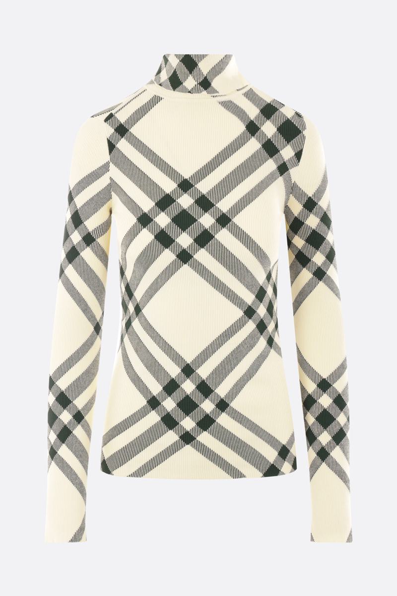 Shop Burberry Sweaters In Ivy Ip Check