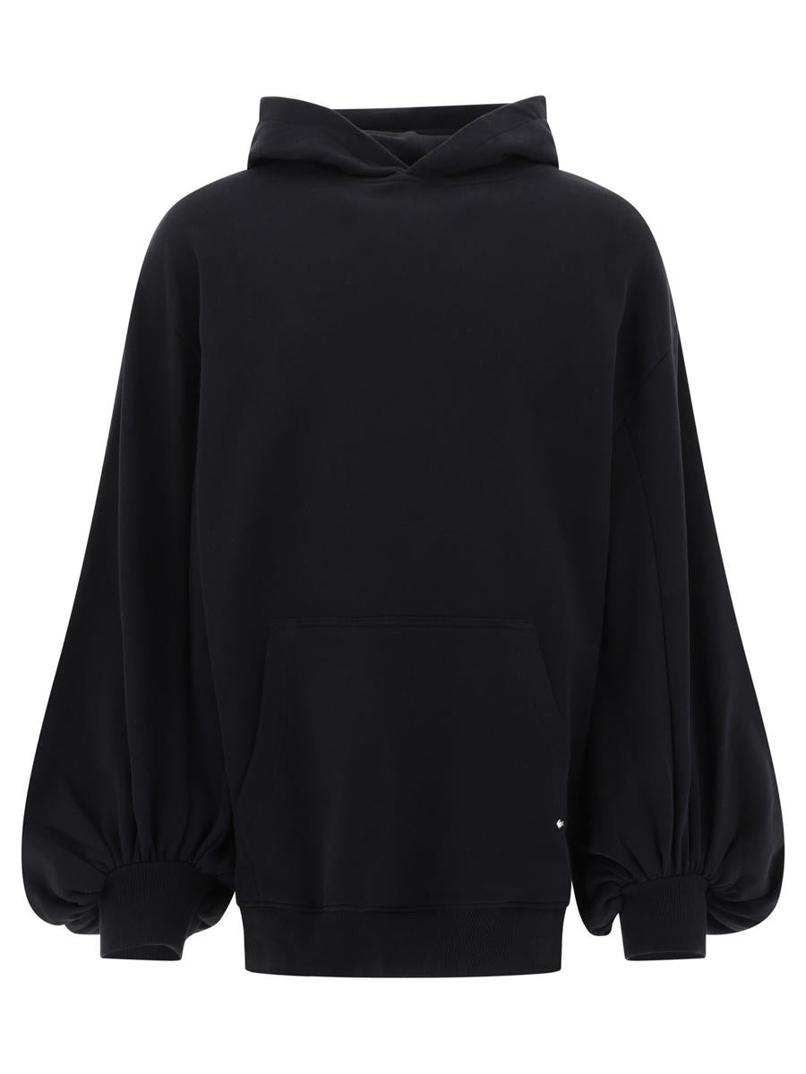 Shop Gmbh Hoodie With Oversized Sleeves In Black