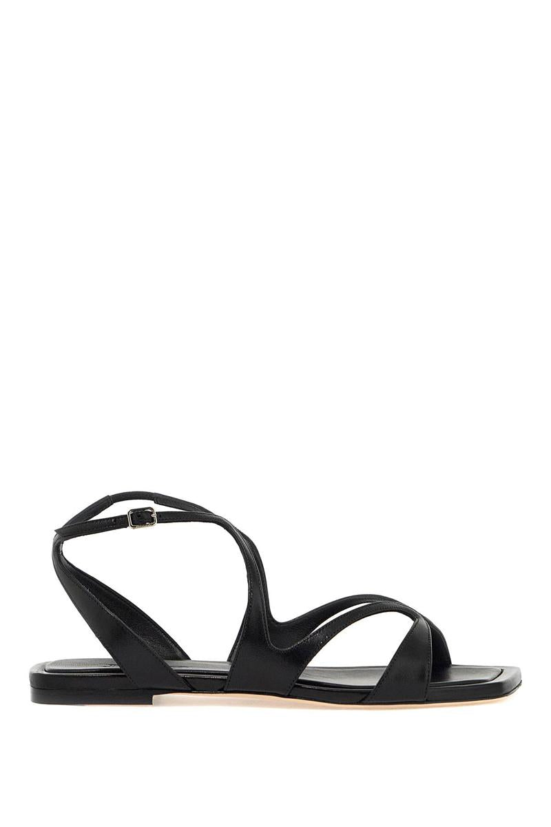 Shop Jimmy Choo Ayla Flat Sandals In Black