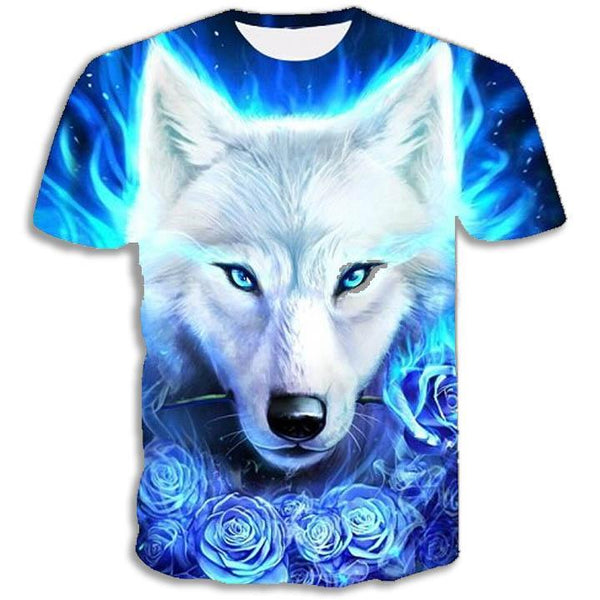 T Shirt Loup Blanc Passion Loup