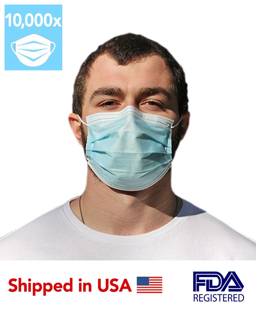 IRIS USA 3-Ply Disposable Face Masks, 6.8 x 3.5 Inch, Pack of 50, 590057 at  Tractor Supply Co.