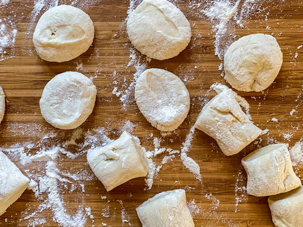 gnocchi di impasto per Baozi