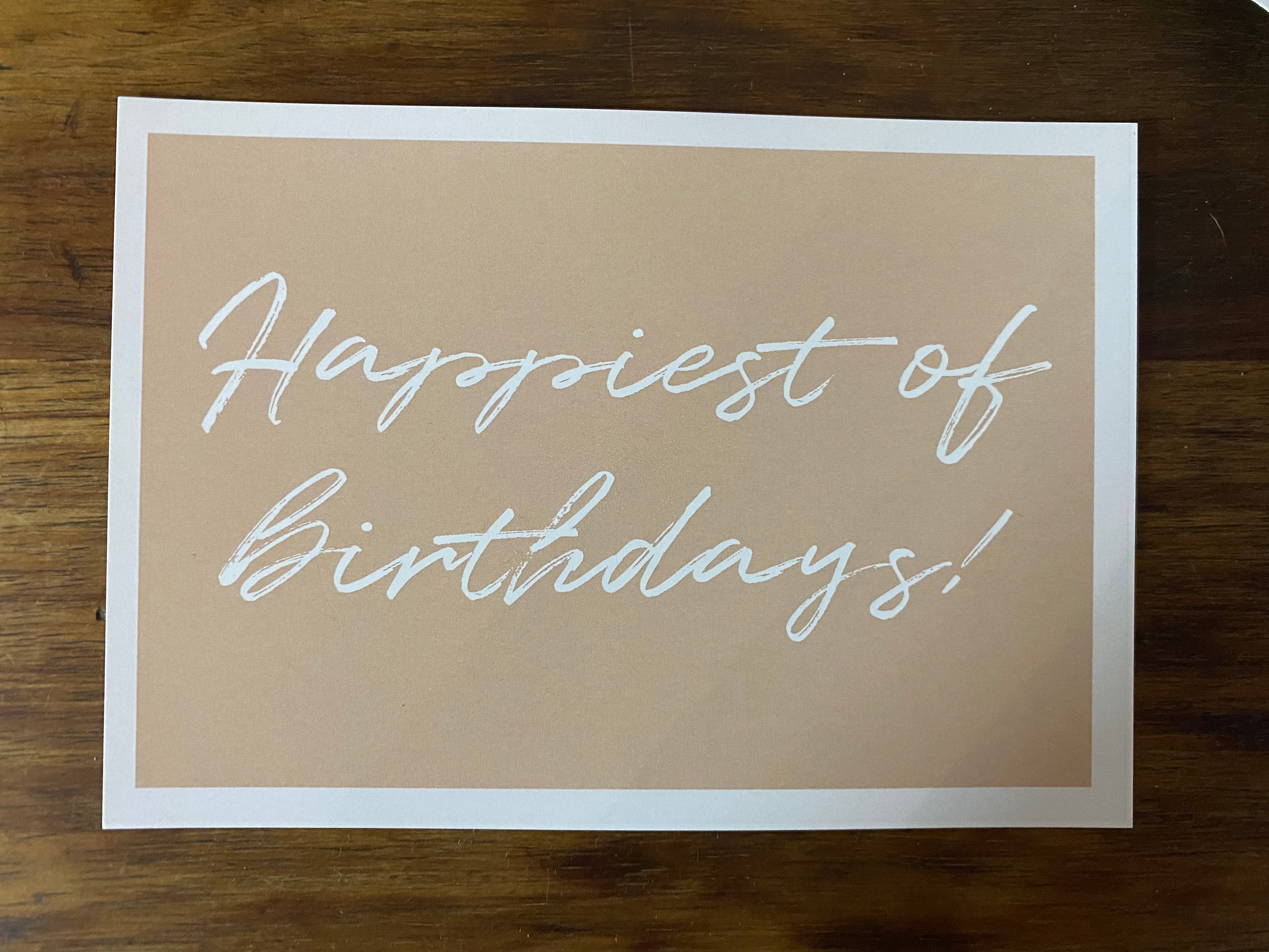 Box Postcard - Happiest of Birthdays!