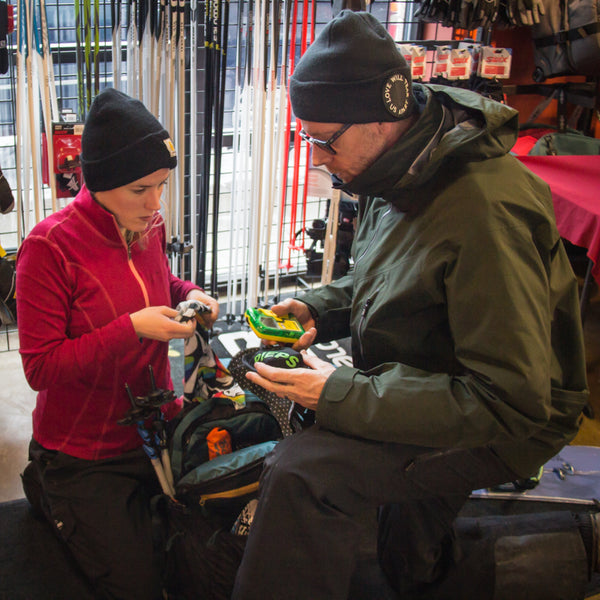 Practice with your avalanche tools and splitboard gear before heading into the mountains 