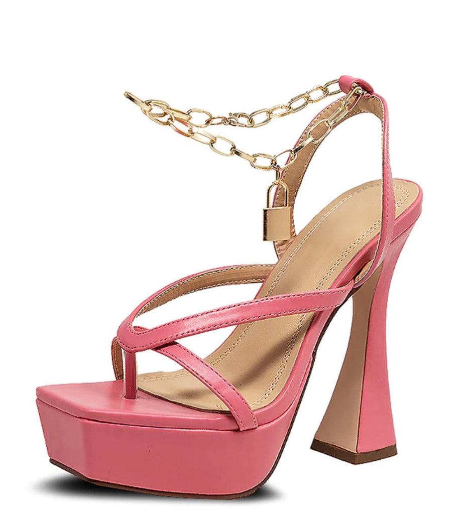 Cathy065 Pink Pu Women's Heel - Wholesale Fashion Shoes