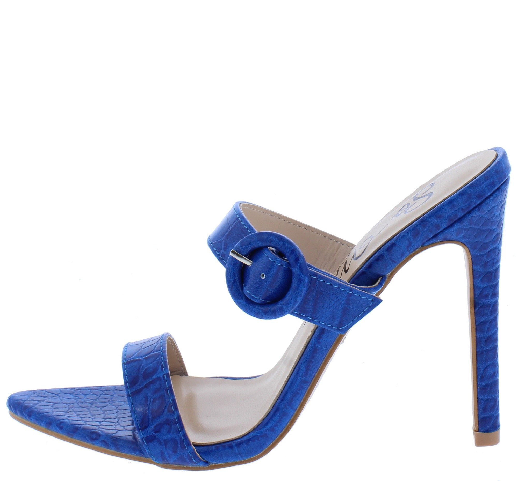 blue pointed shoes