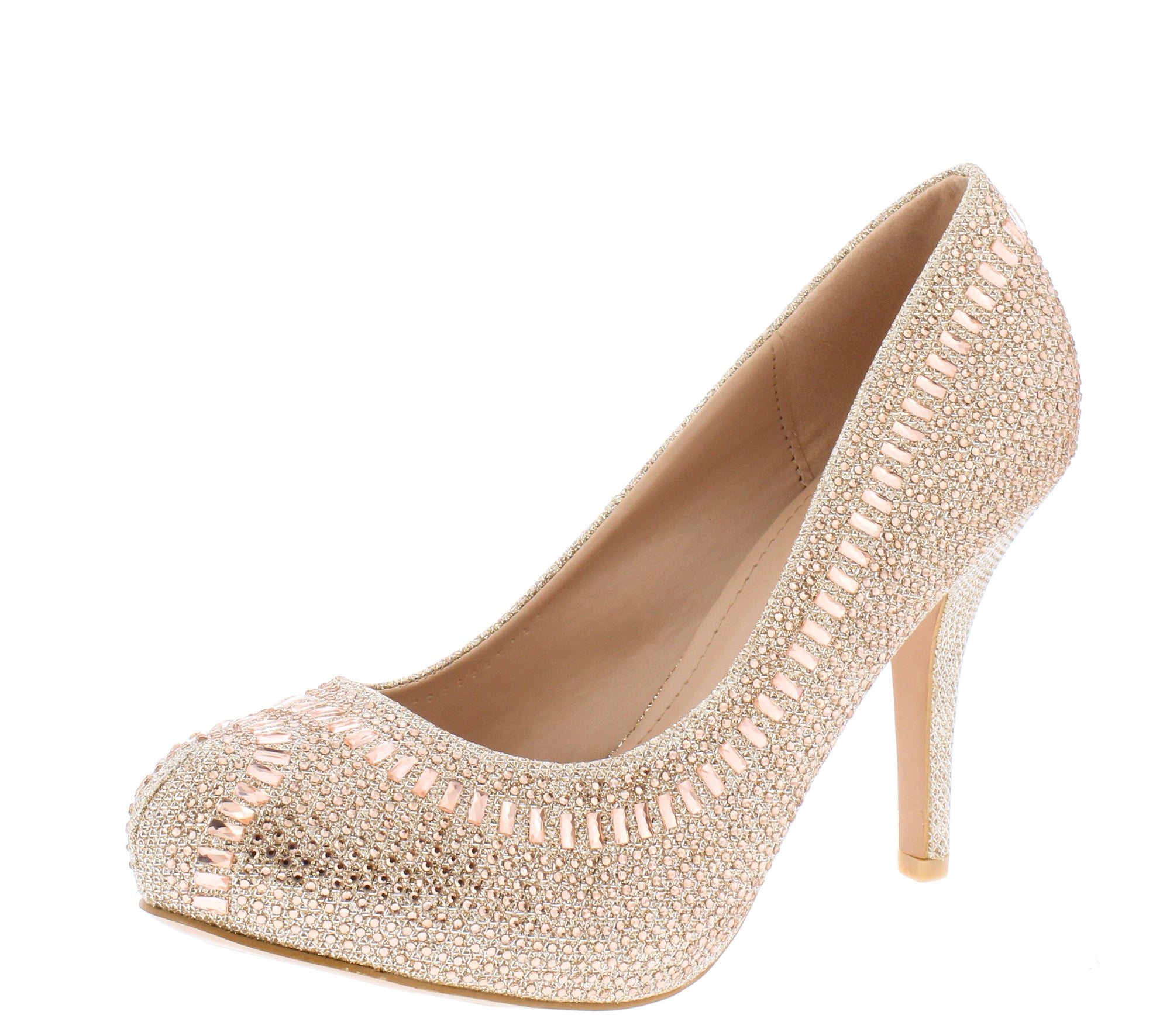 champagne sparkle heels