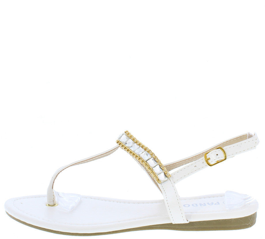 white jeweled sandals