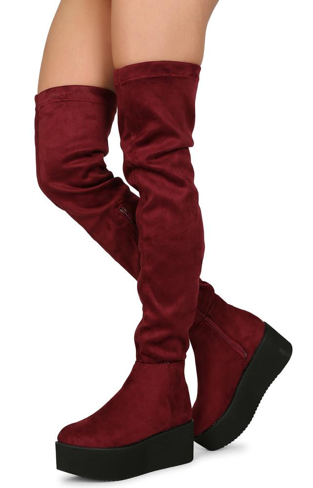 thigh high sneaker boots