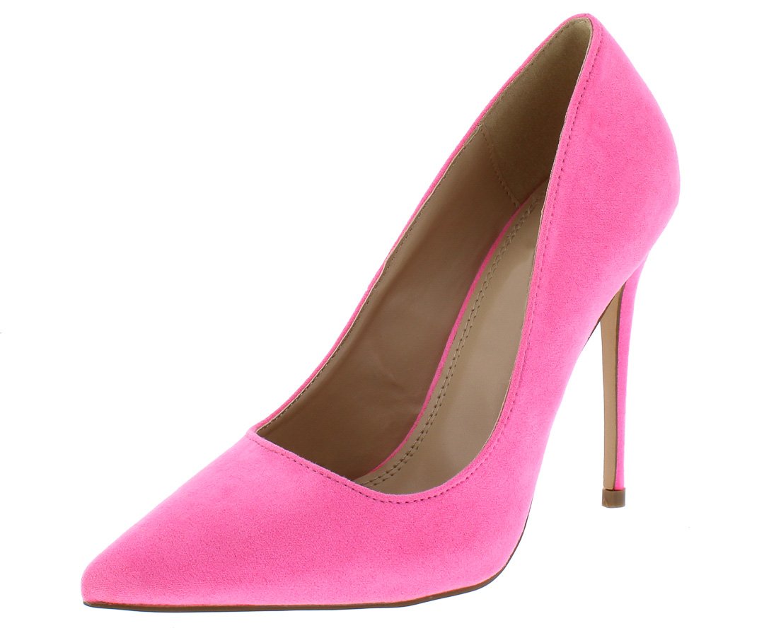 Maribel259 Neon Pink Pointed Toe Stiletto Pump Heels Only $10.88 ...