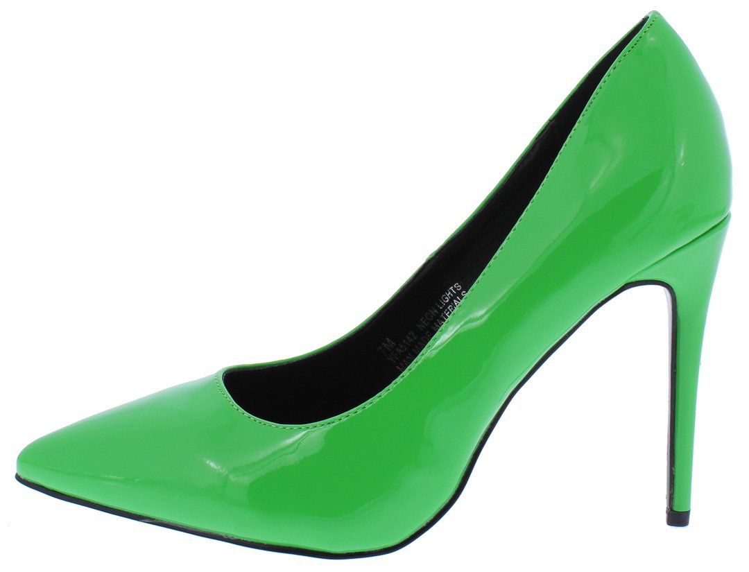 neon heels pumps