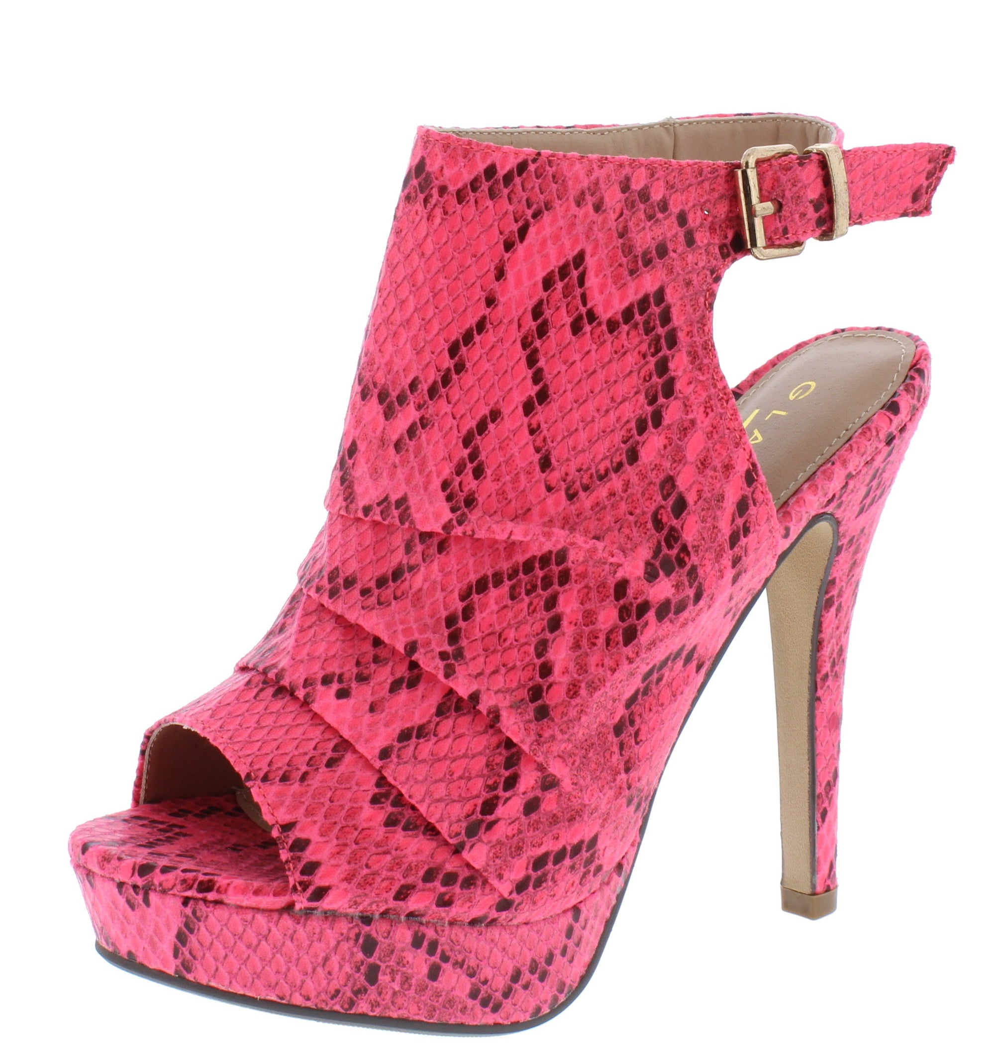 pink snake shoes