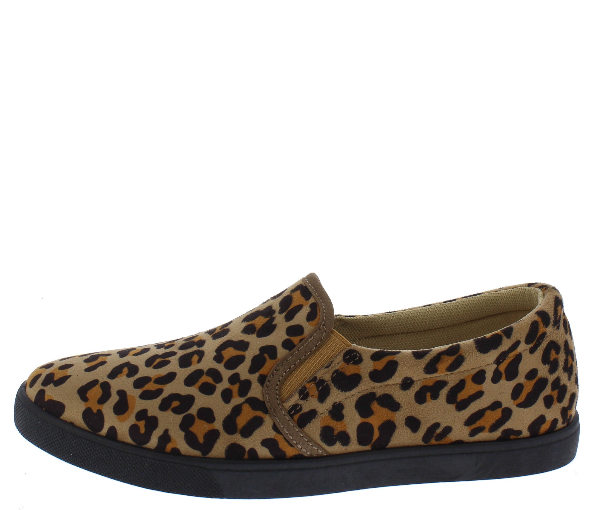 cheetah loafer slides