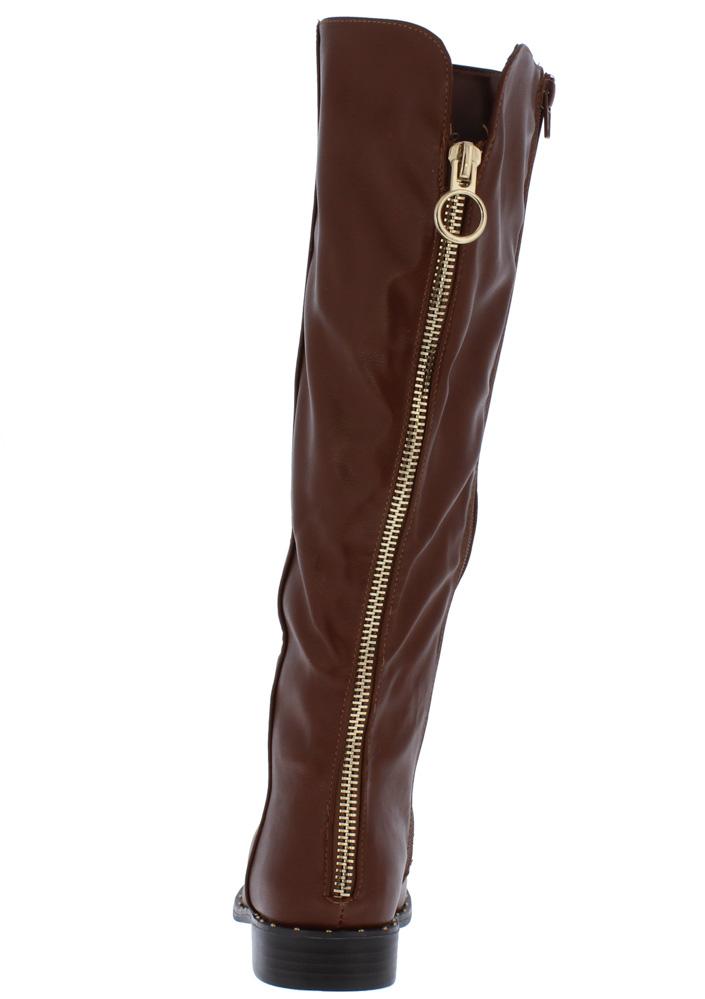 chunky heel riding boots