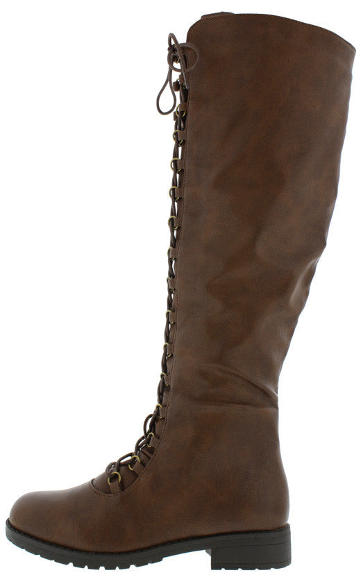 front lace boots