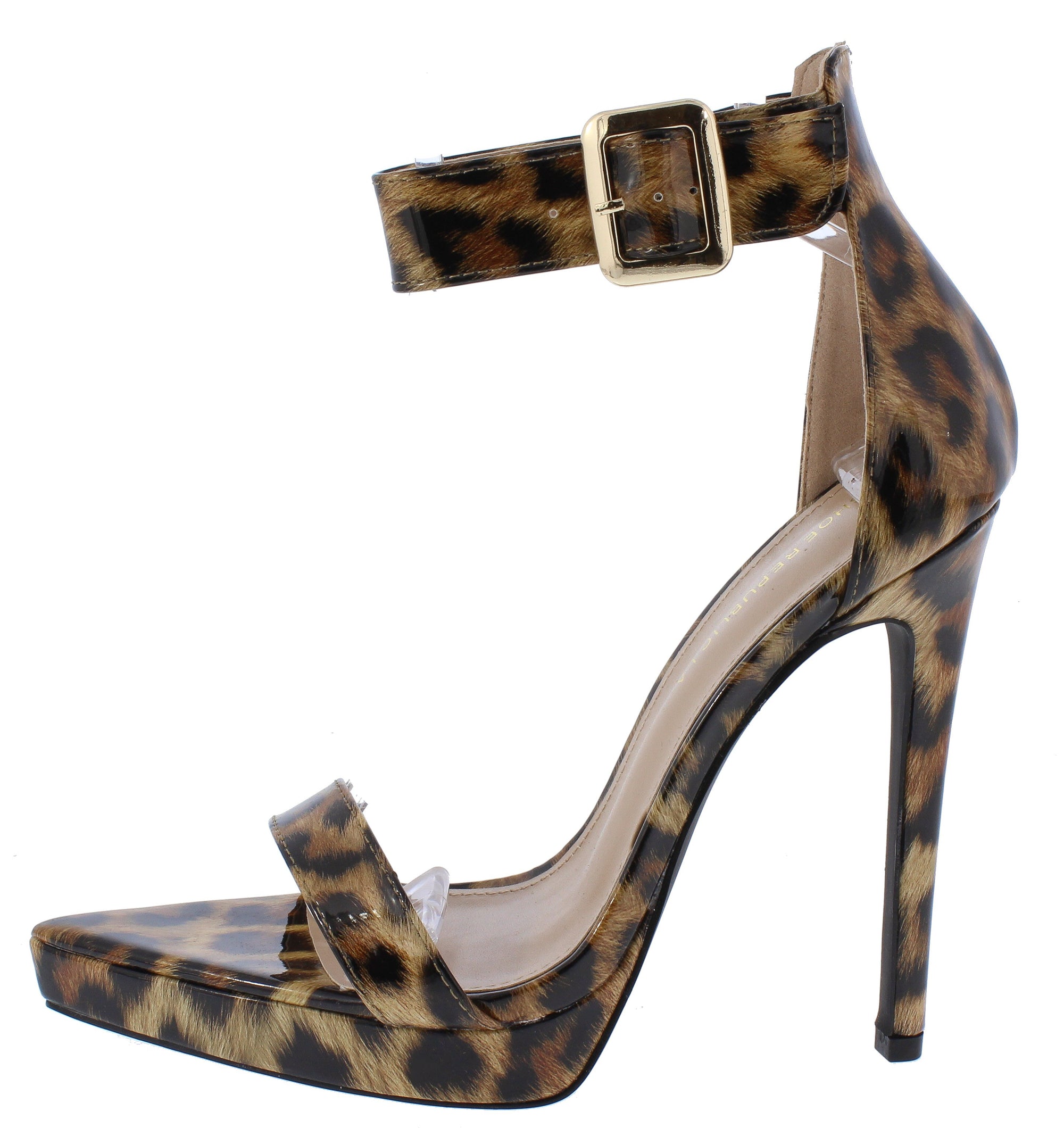 low leopard heels