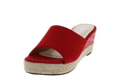 cute red wedges