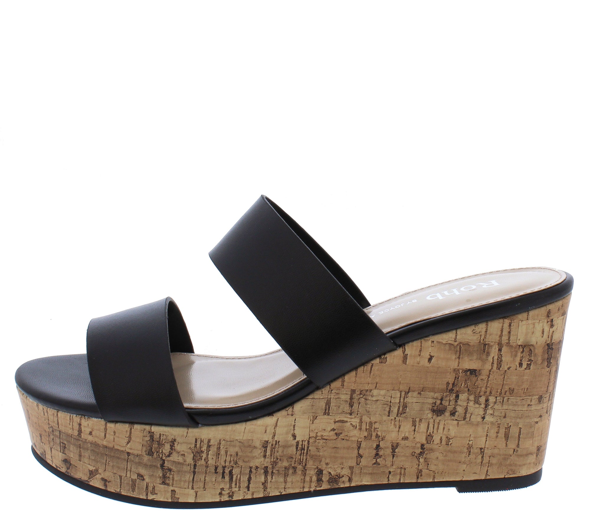 womens wedges black