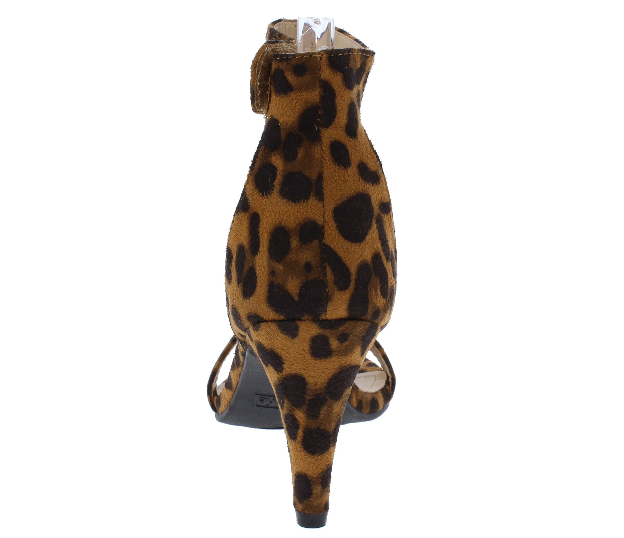 leopard short heels