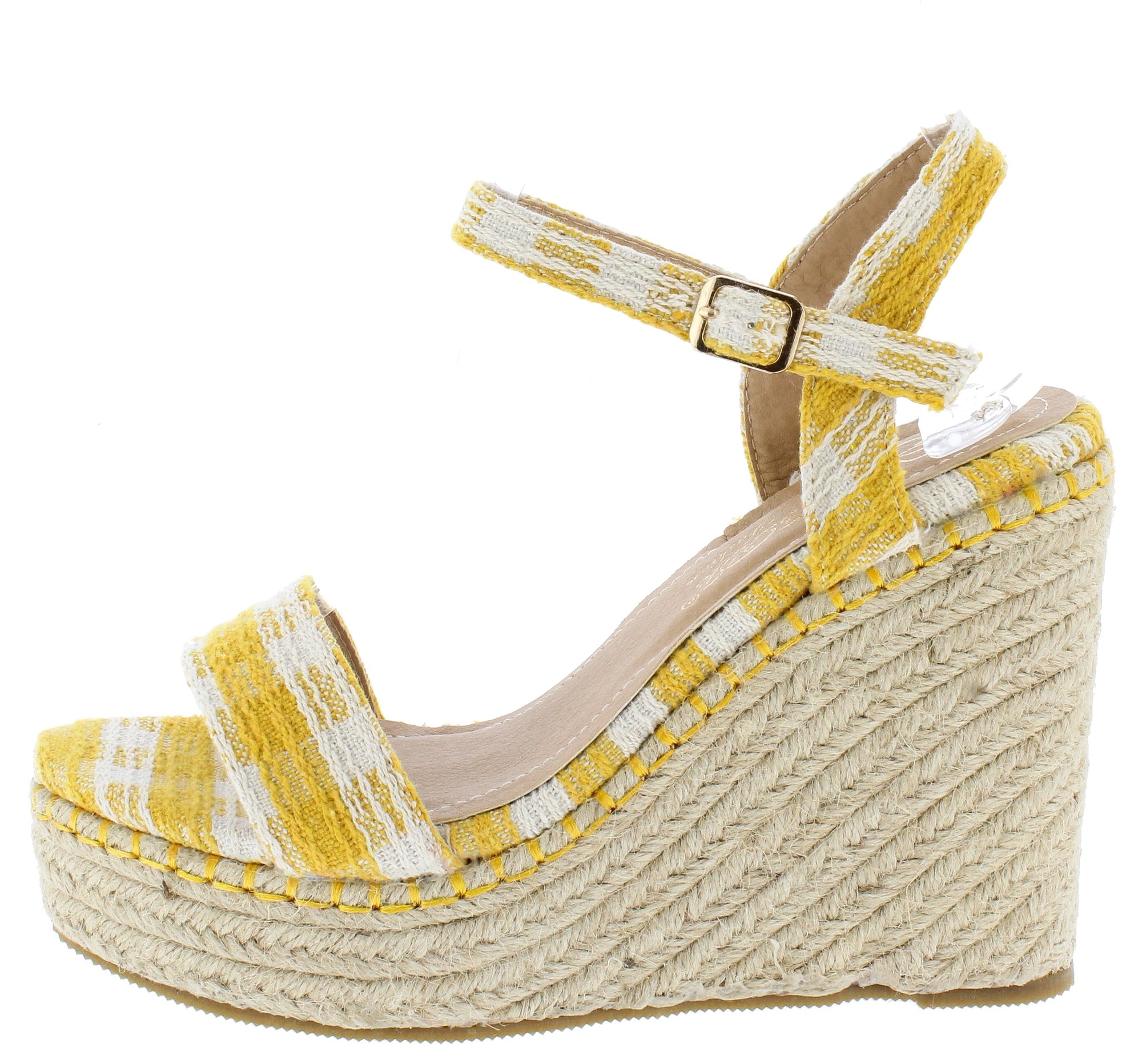 mustard wedges shoes