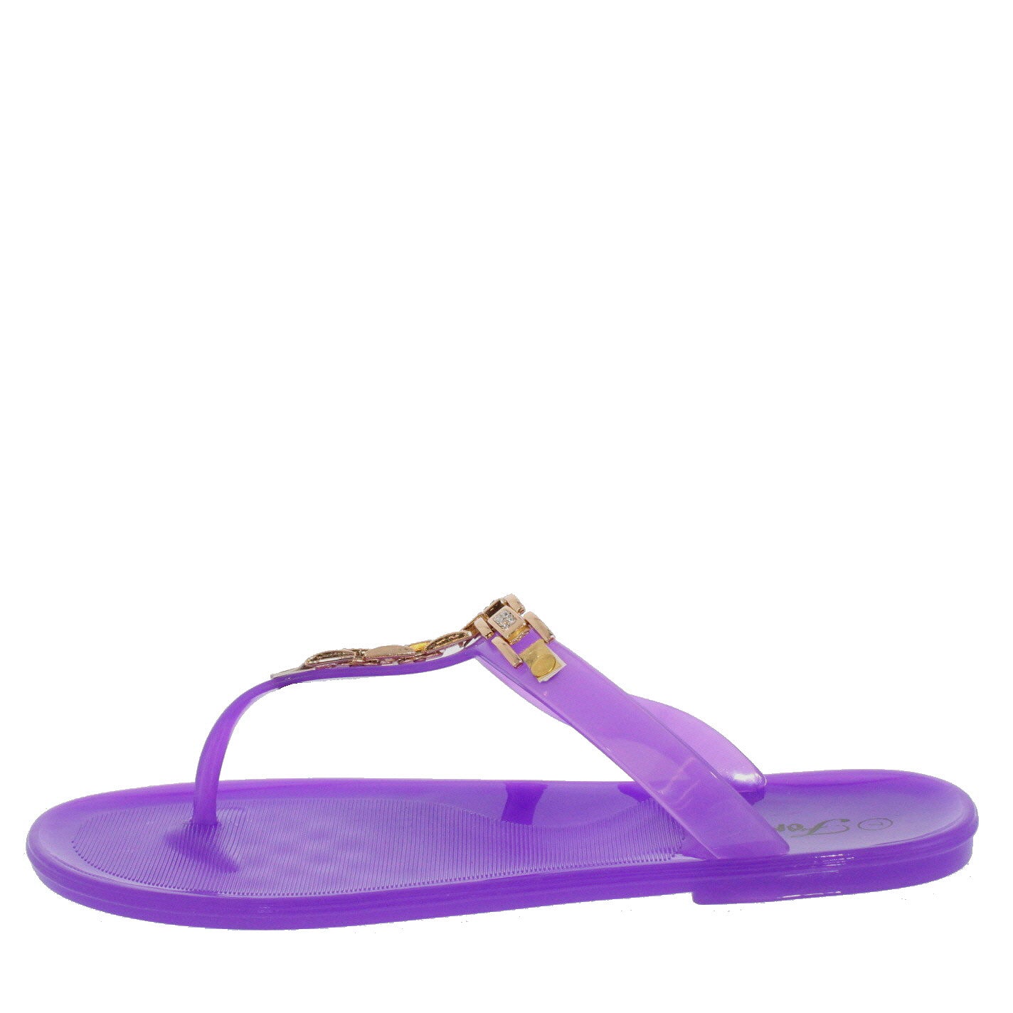 purple rhinestone sandals