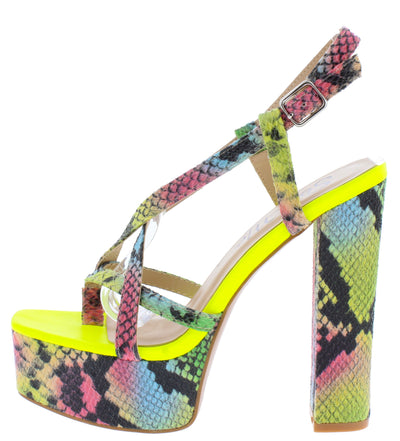Prym Lime Snake Women's Heels Only $10 